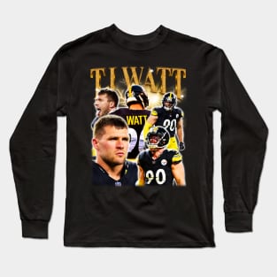 VINTAGE TJ WATT FOOTBALL Long Sleeve T-Shirt